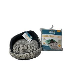 Full Cheeks Snuggle Pocket Liner Bedding & Calming Cave Bed Small Animals Pets